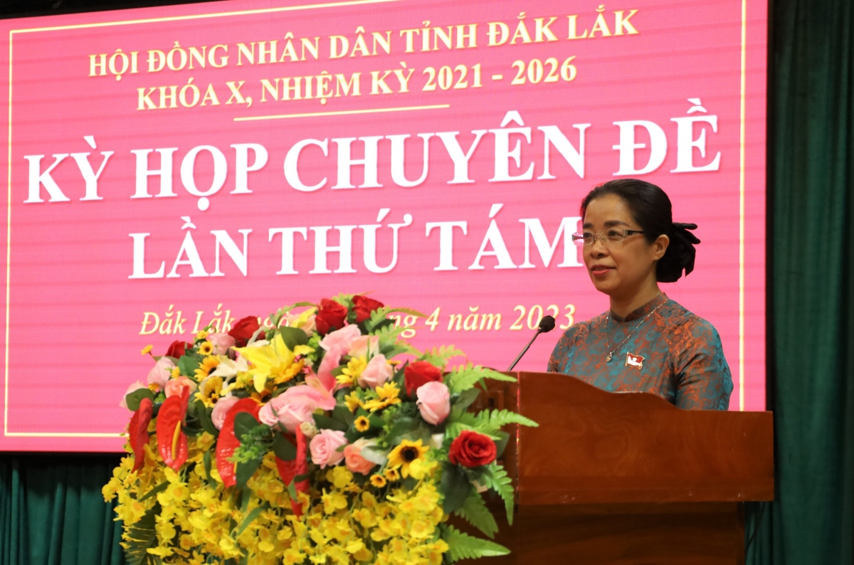 
Mò Huỳnh Thị Chiến Hoà, Củ tịc Hội đồng Ñân zân càr Dăk Lăk đơs tàm dơ̆ pơrjum