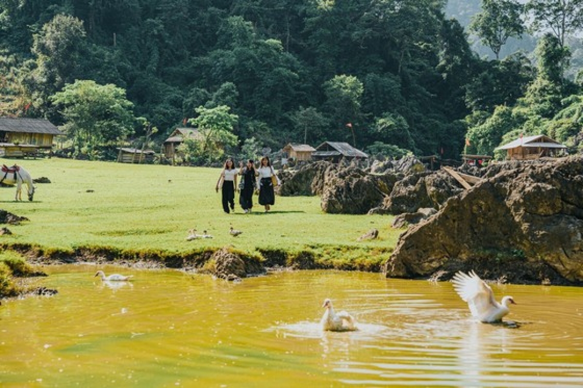 Du khách có những phút giây sống chậm hòa mình vào thiên nhiên hoang dã