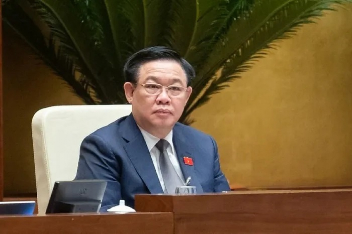 Chủ tịch Quốc hội Vương Đình Huệ. (Cha nụp: Quochoi.vn)