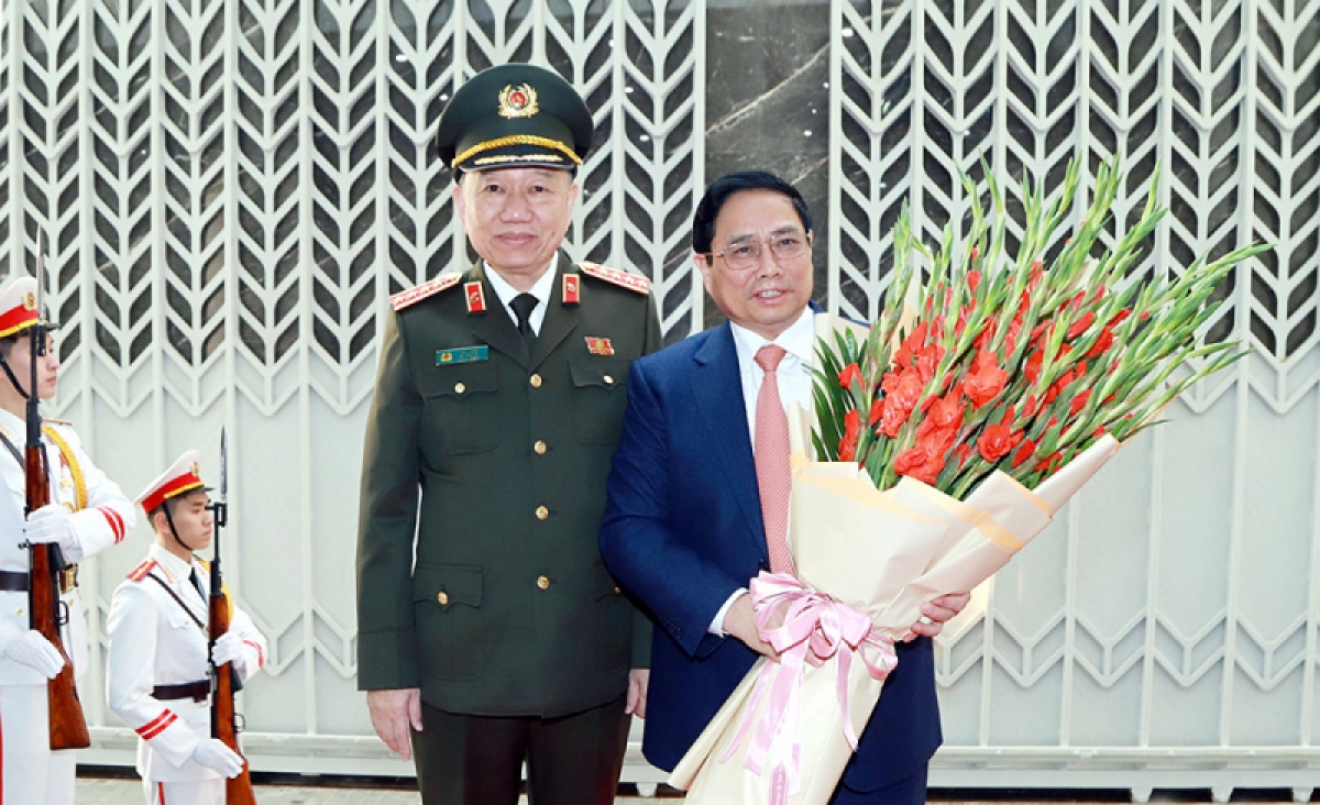 Hội nghị hâng hơnh vêy Thủ tướng Chính phủ Phạm Minh Chính  tươc pâh lâng pa prá k'đhơợng xay. Chanup:cand.com.vn