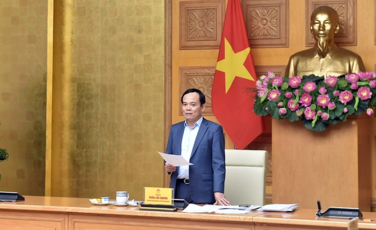 Phó Thủ tướng Trần Lưu Quang đhị pr'họp trực tuyến lâng 10 vel đông.