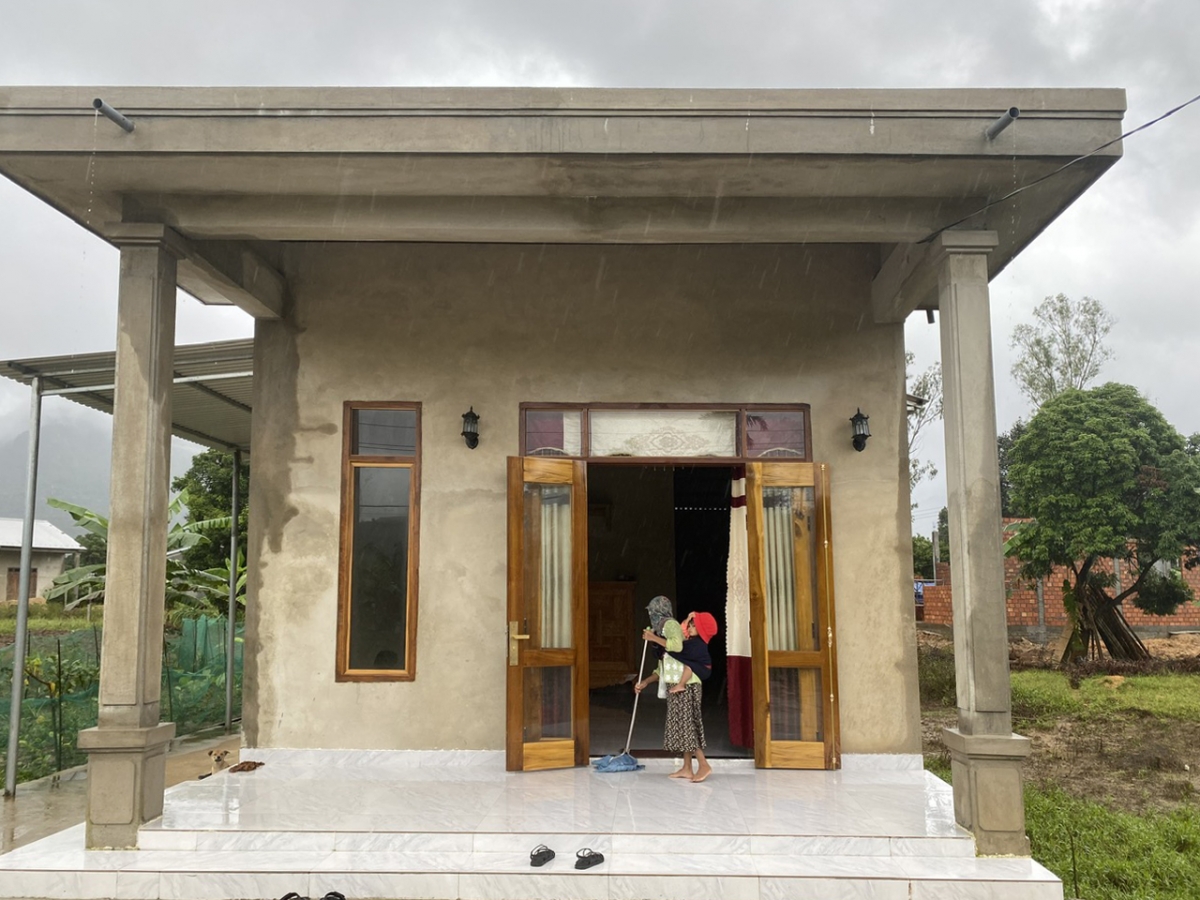 Ngôi nhà mới xây của vợ chồng ông Lê Văn Lịch