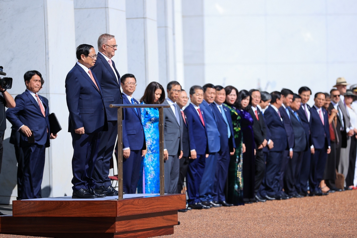 Khua dêh čar ơi Phạm Minh Chính nao čuă jơmư sit nik dêh čar Australia găn anăp tơhan čơkă jum