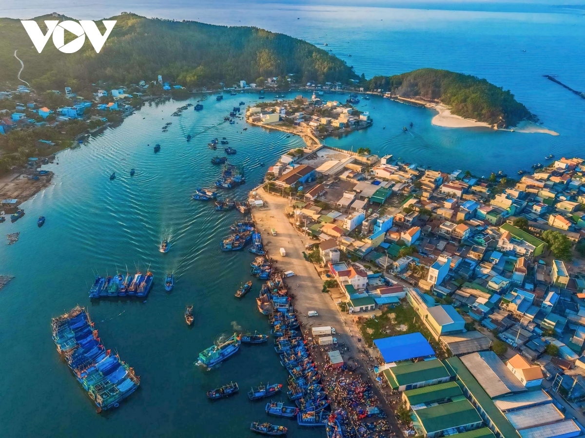 Sa Huỳnh nhìn từ trên cao.