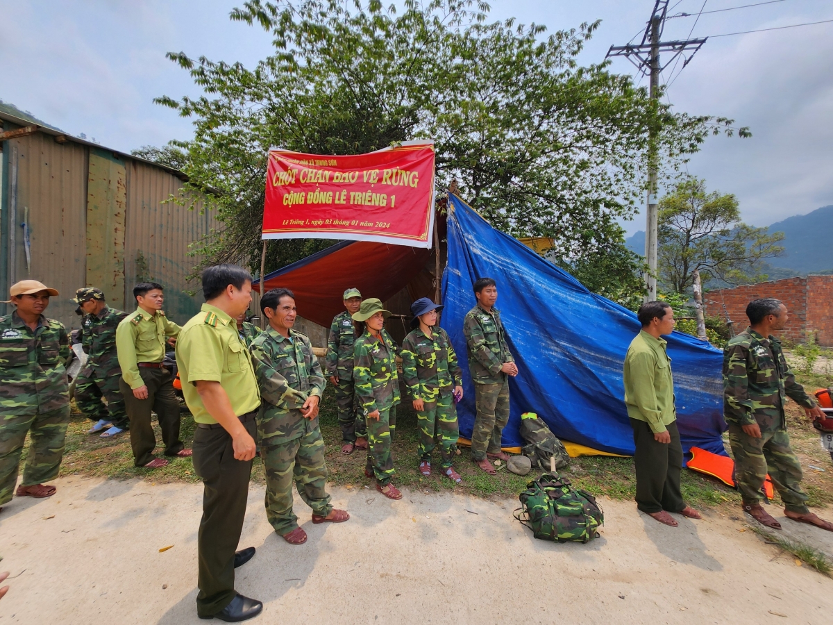 Ban quản lý bảo vệ rừng cộng đồng Lê Triêng 1, xã Trung Sơn, huyện A Lưới