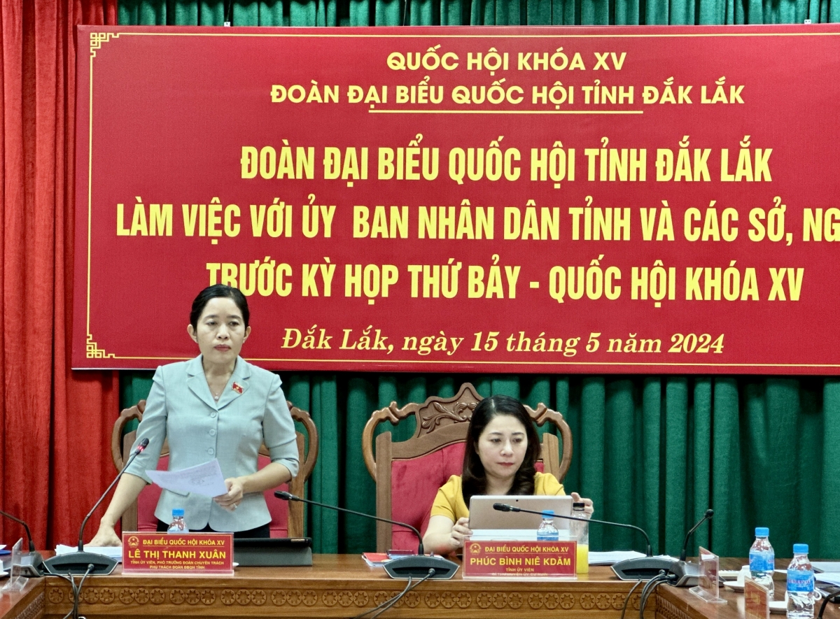 
Yă Lê Thị Thanh Xuân, Phŏ Kơdră Khŭl tang măt Quốc hội dêh char Dak Lak iung pơma