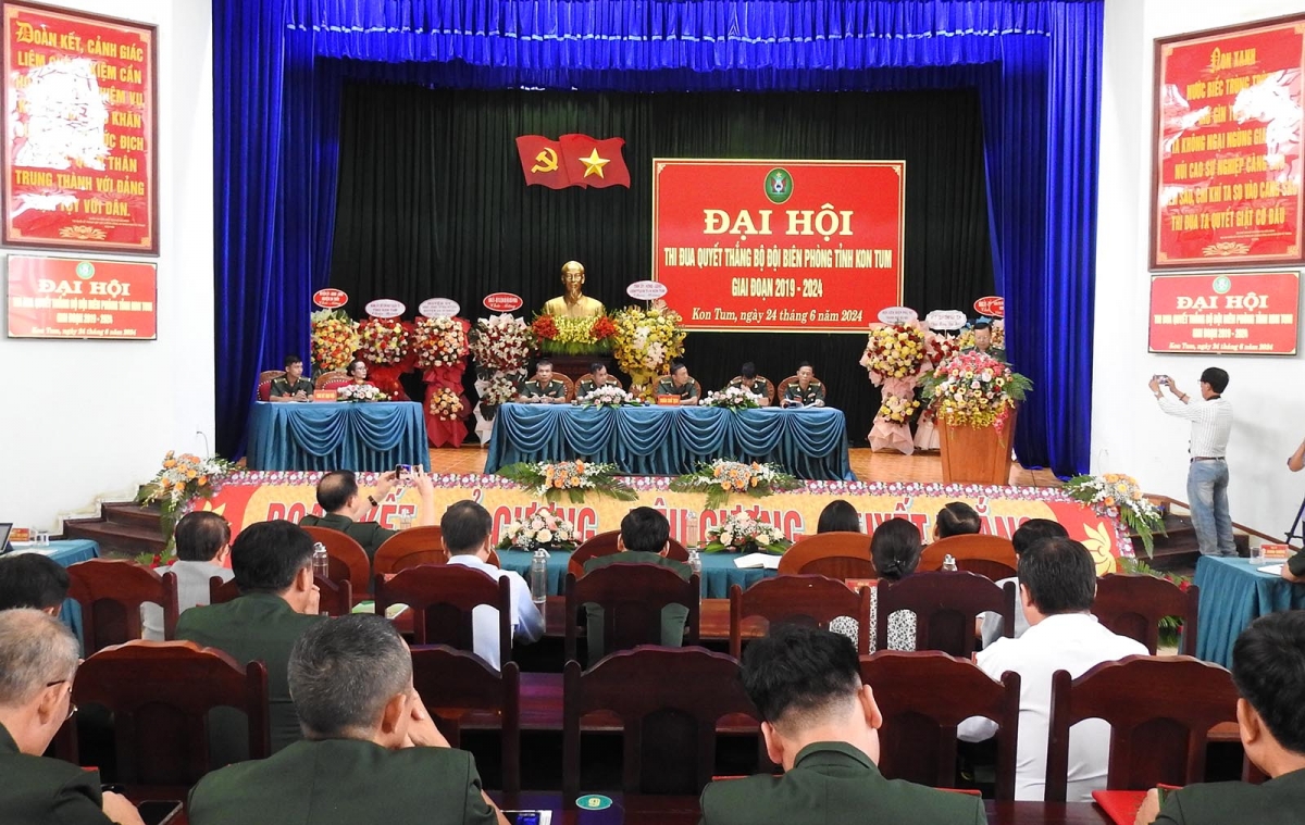 Tahen Biên phòng Kon Tum ƀư Đại hội tâm rlong geh nau dơi lvang năm 2019-2024