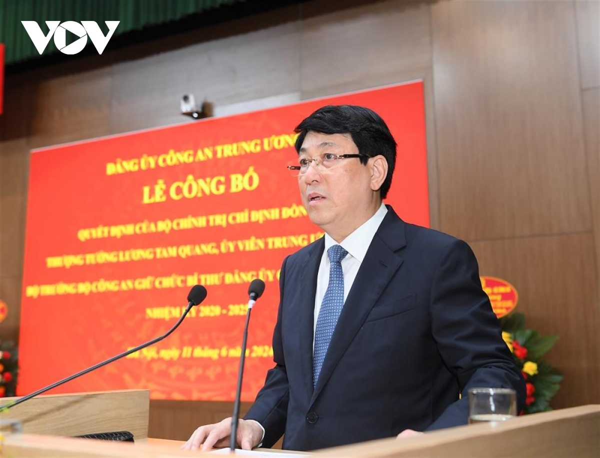 Thường trực Ban Bí thư Lương Cường phát biểu tại buổi lễ