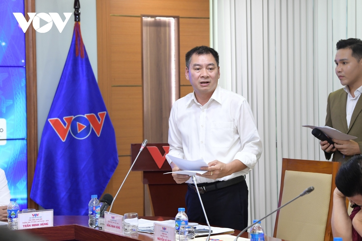 T’cooh Đồng Mạnh Hùng, Trưởng Ban Thư ký biên tập VOV prá xay muy bơr râu xa nay ooy Bhiệc bhan Phát thanh prang k’tiếc k’ruung g’luh XVI (Cha nụp: Hà Phương)