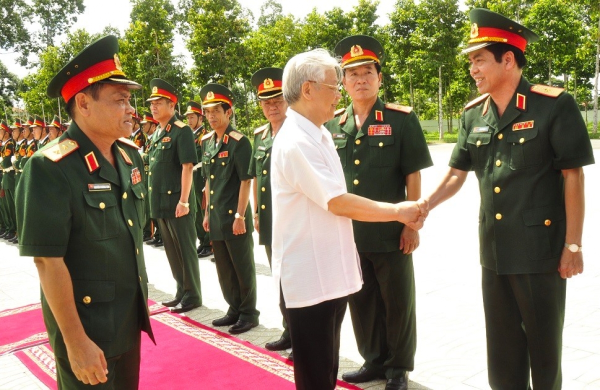 Khu pơkuâ Đảng ủy Kuân khu 9 tá hiâm mơno tơdah pôa Nguyễn Phú Trọng - Kăn xiâm pơkuâ hnê ngăn Đảng