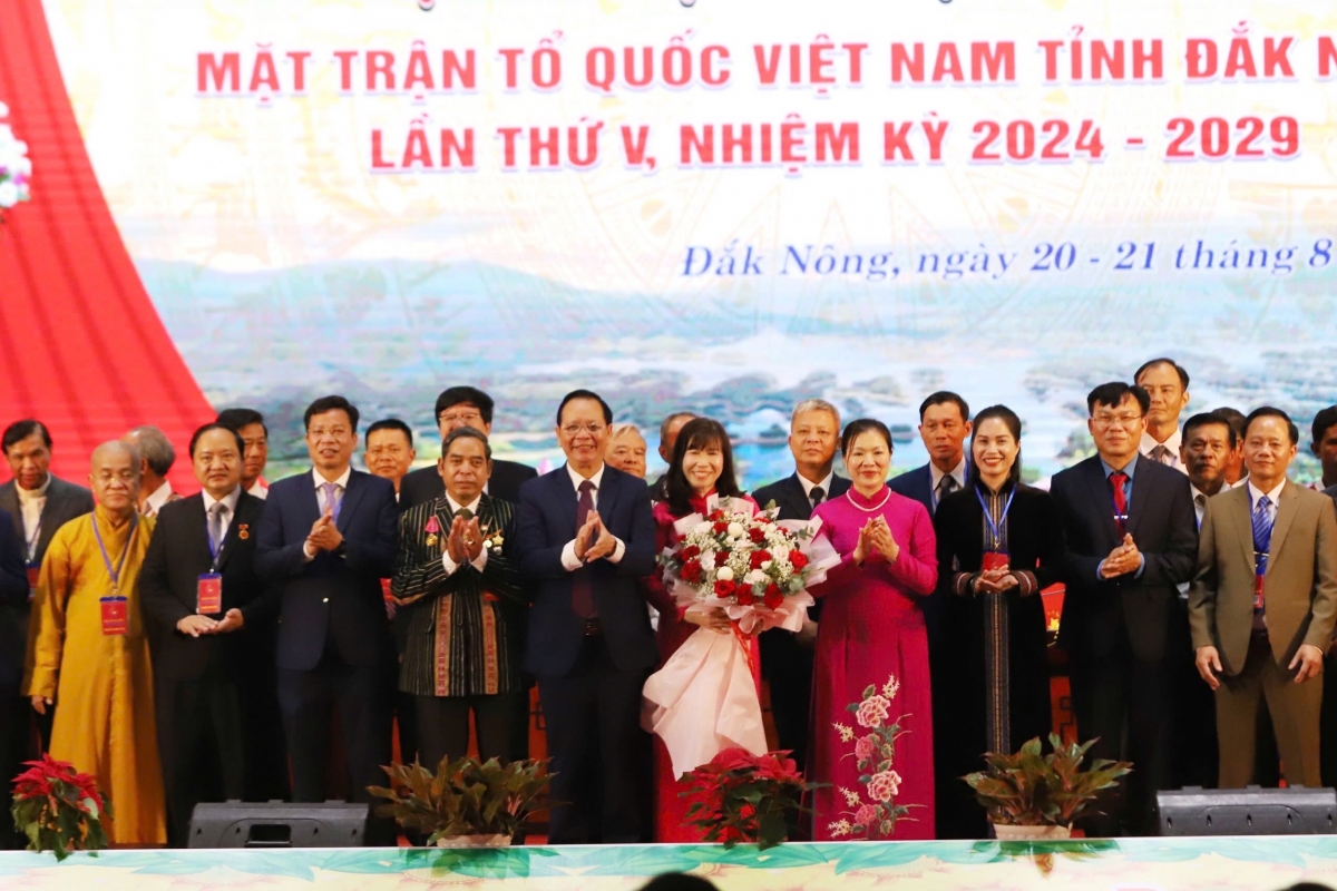 Bơngai tang măt Anih jang Mặt trận Tổ quốc Việt Nam dêh char Đắk Nông jăl V jăl jang 2024-2029