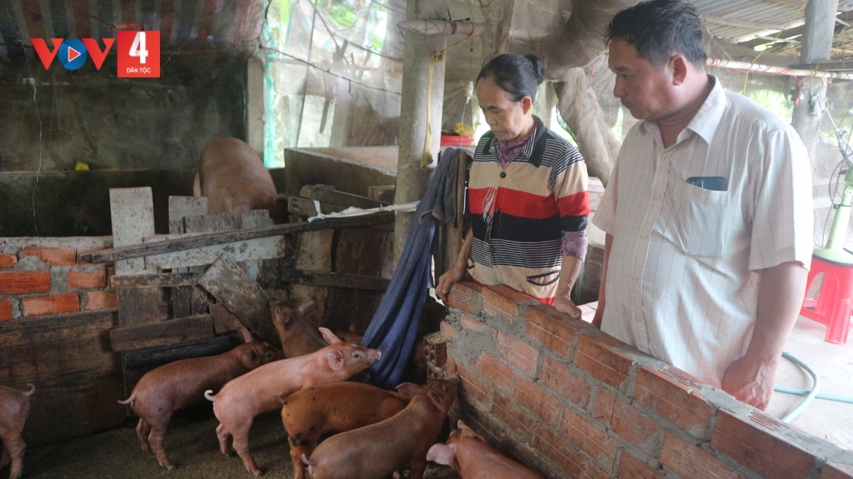 Bà Sơn Thị Lùng được hỗ trợ chuyển đổi ngành nghề. Ảnh: Thạch Hồng/VOV ĐBSCL