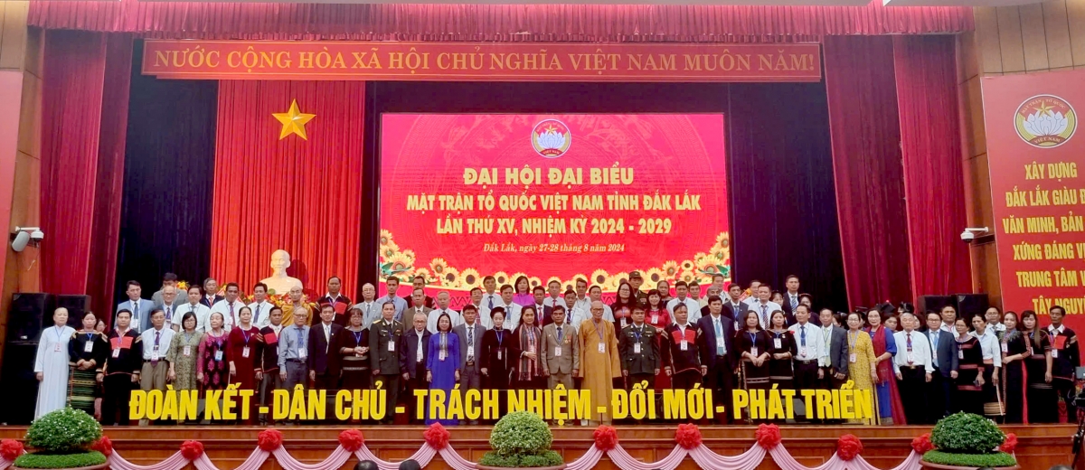 
Anih jang Mặt trận Tổ quốc Việt Nam dêh char Đắk Lắk jăl jang XV, jăl jang 2024-2029 tơƀôh muh măt hop akŏm