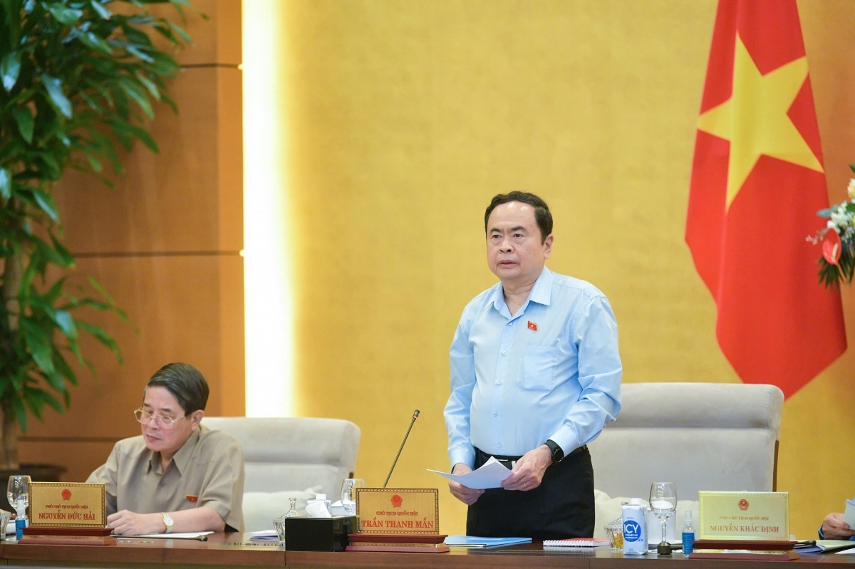 Chủ tịch Quốc hội Trần Thanh Mẫn phát biểu khai mạc Phiên họp thứ 37 của Ủy ban Thường vụ Quốc hội