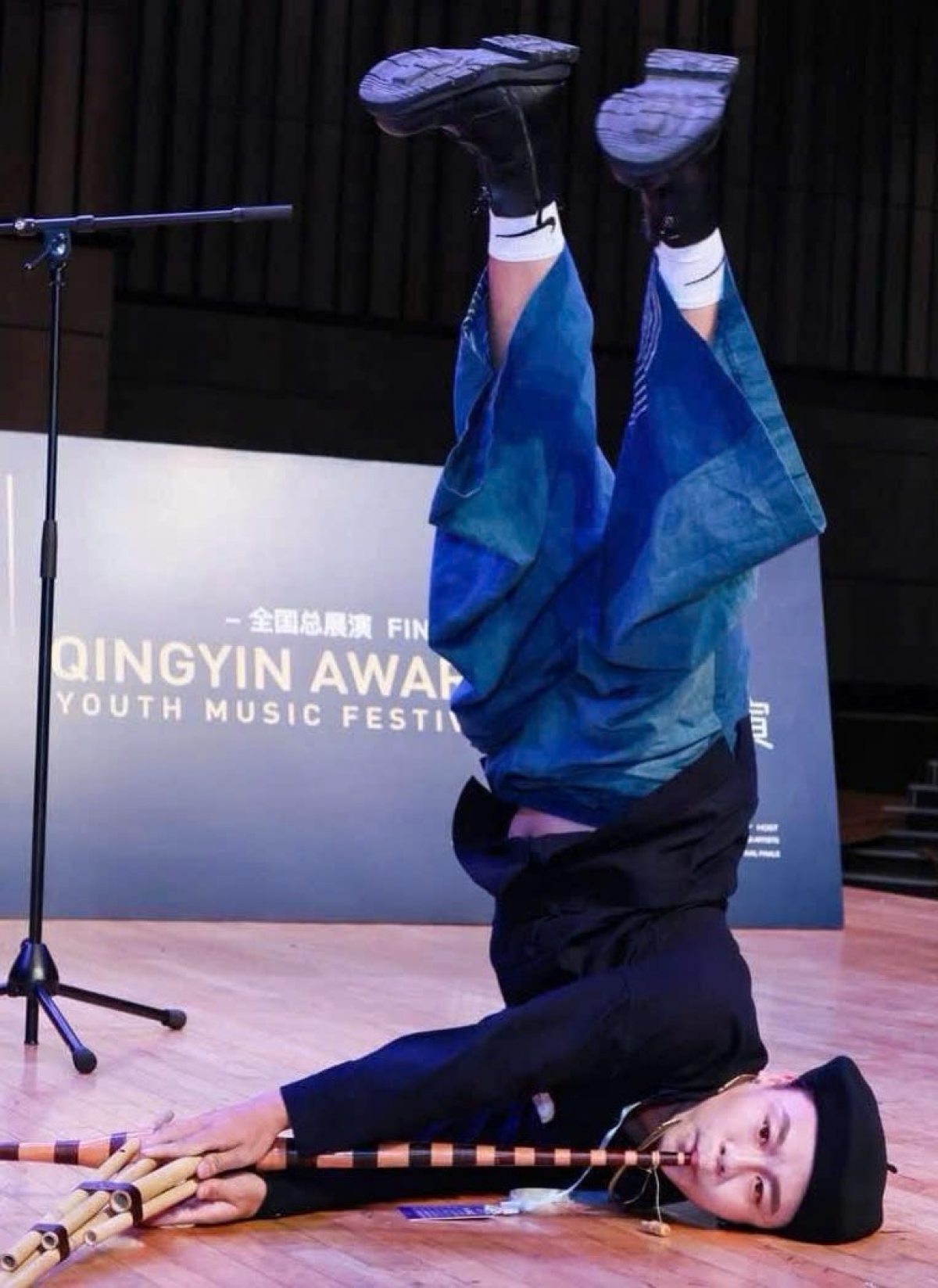 Bài thi của Ly Minh Cường tại cuộc thi tìm kiếm tài năng âm nhạc trẻ diễn ra tại Học viện Âm nhạc Chiết Giang (Hàng Châu-Trung Quốc). Ảnh: Ly Minh Cường cung cấp.