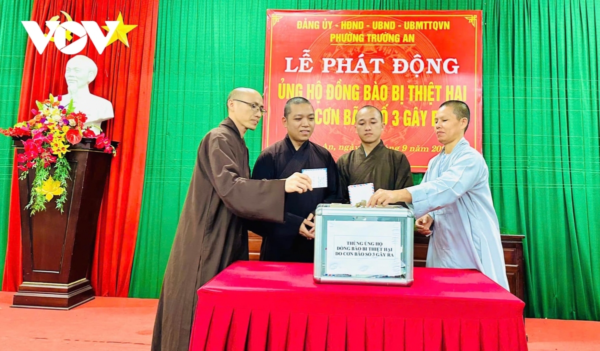 Phường Trường An, thành phố Huế kêu gọi người dân, tăng ni, Phật tử ủng hộ