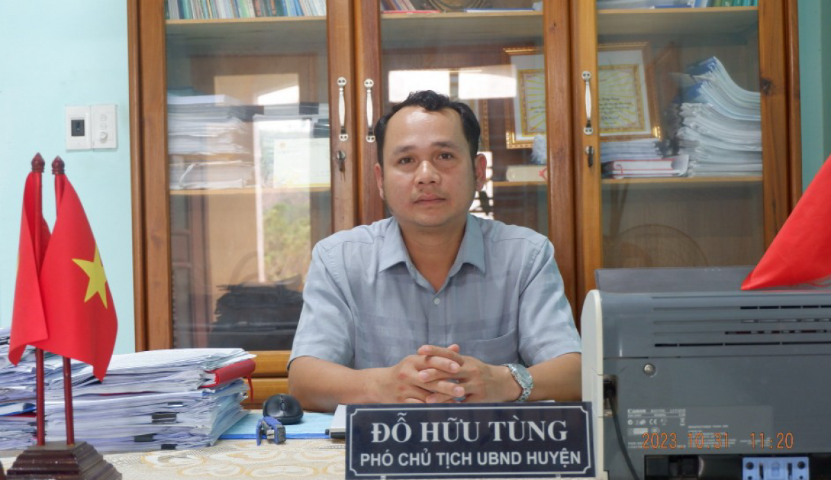 Ông Đỗ Hữu Tùng, Phó Chủ tịch UBND huyện Đông Giang, tỉnh Quảng Nam