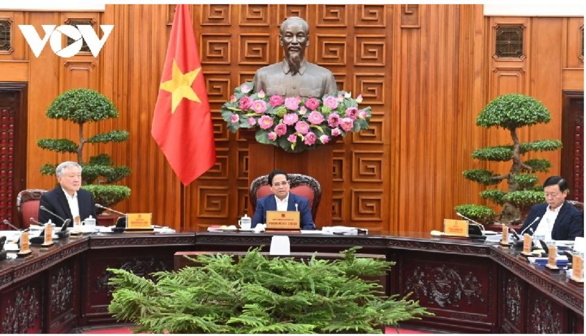 Thủ tướng Phạm Minh Chính pơgơ̆r hop akŏm