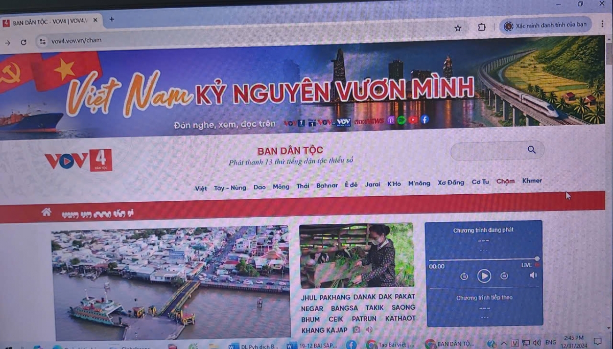 Website sap Cam angaok VOV4