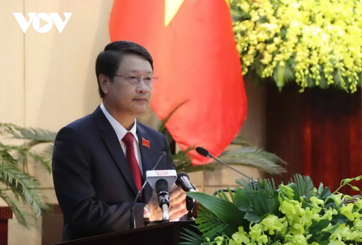 Ông Ngô Xuân Thắng, Chủ tịch HĐND thành phố Đà Nẵng phát biểu tại kỳ họp