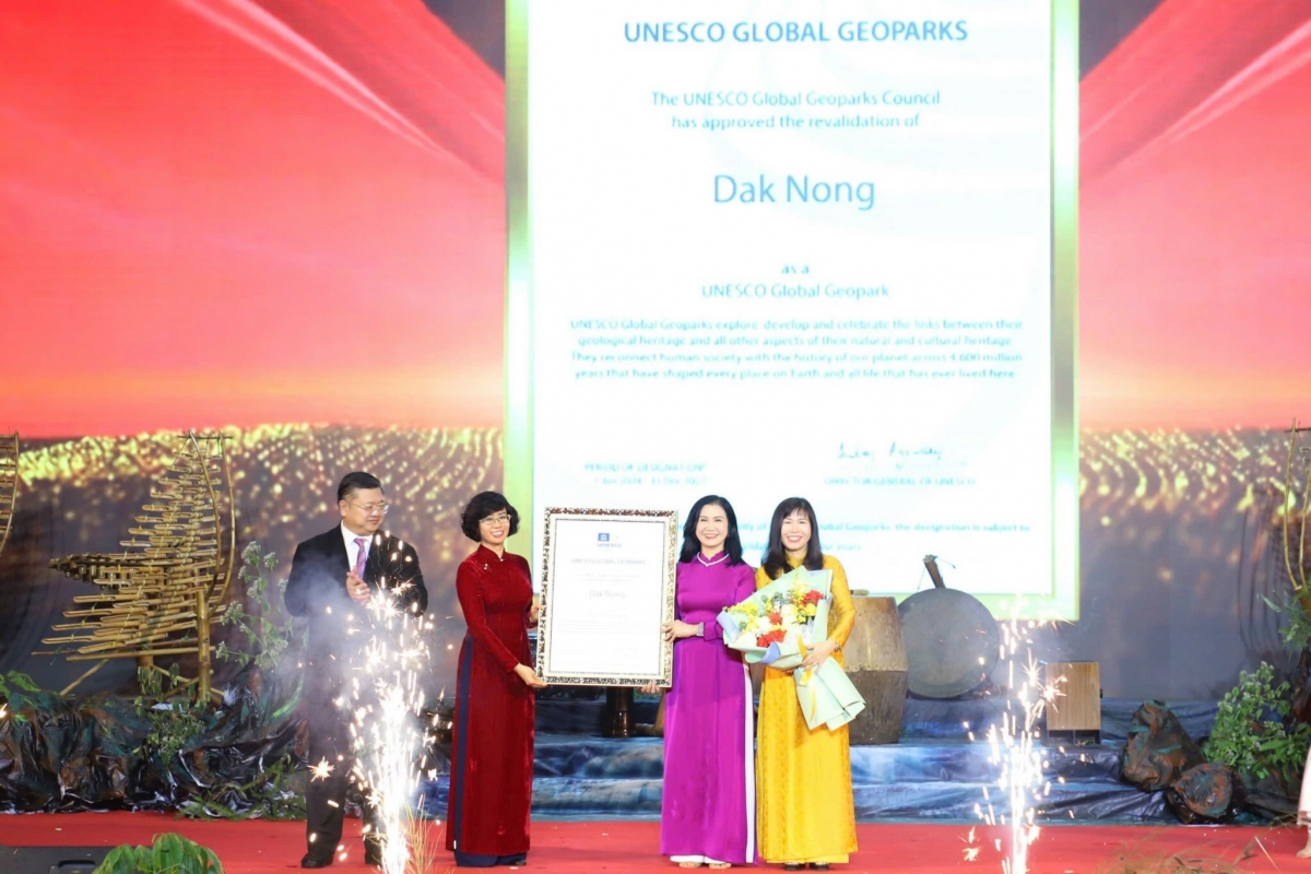 Đắk Nông đón nhận danh hiệu Công viên địa chất toàn cầu UNESCO Đắk Nông lần thứ 2.