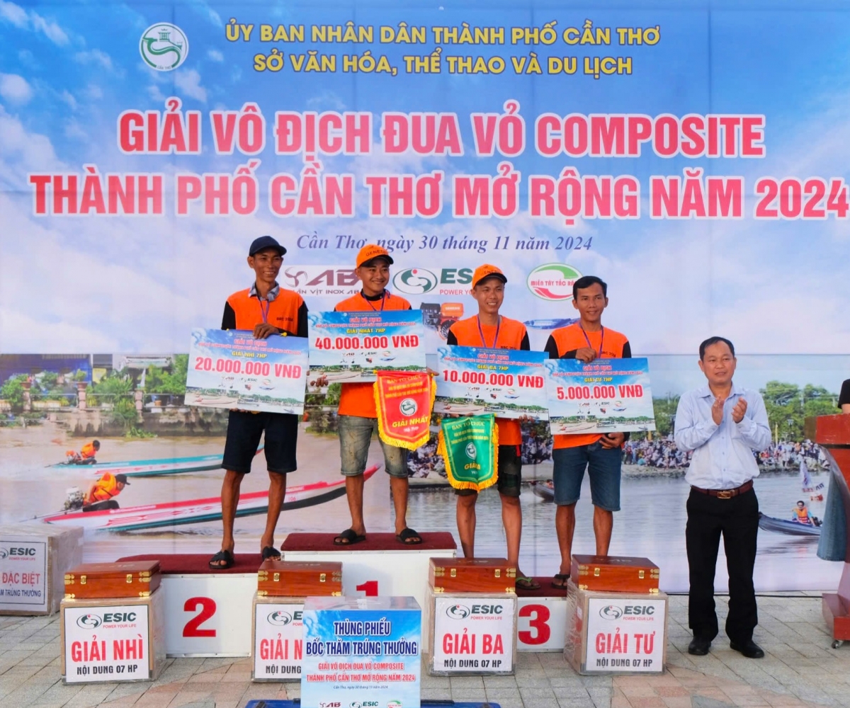 Kết quả chung cuộc ở nội dung 7HP: Hạng nhất - Nguyễn Chí Diễn (Cà Mau); Hạng nhì – Lê Văn Phước (Cà Mau); Hạng ba - Nguyễn Ngọc Đường (Cà Mau); Nội dung 15HP Hạng nhất – Phan Duy Linh (Cần Thơ); Hạng nhì - Trần Văn Ngoan (Kiên Giang); Hạng ba – Lê Văn Hậu (Cần Thơ).