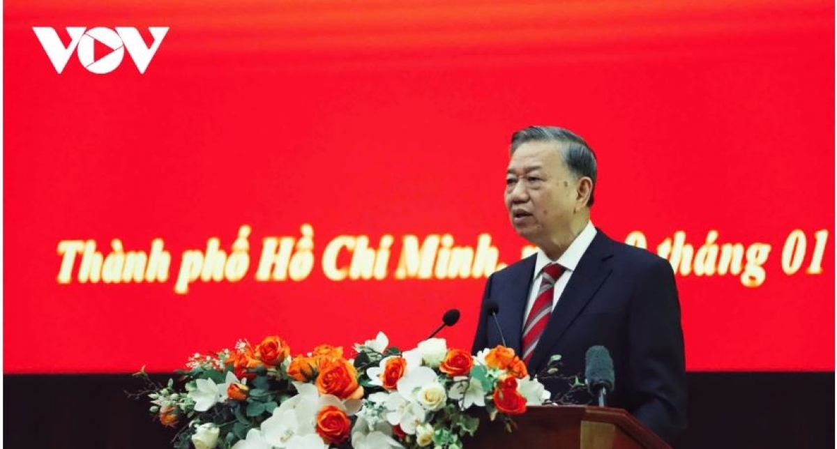 Tổng Bí thư Tô Lâm iung pơma tơ̆ jơ tơƀâp