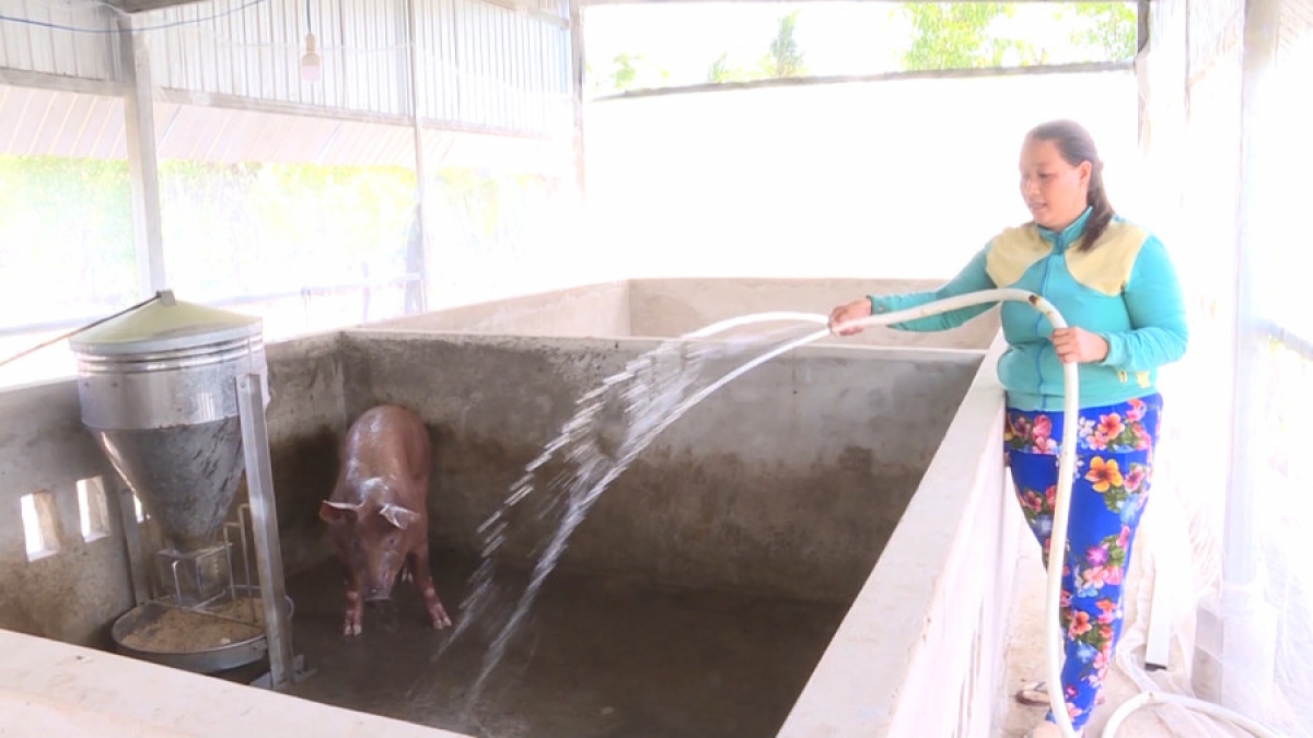 Sang saai Nguyễn Thị Diễm, daok di puk palei 1, xa Khánh Lâm