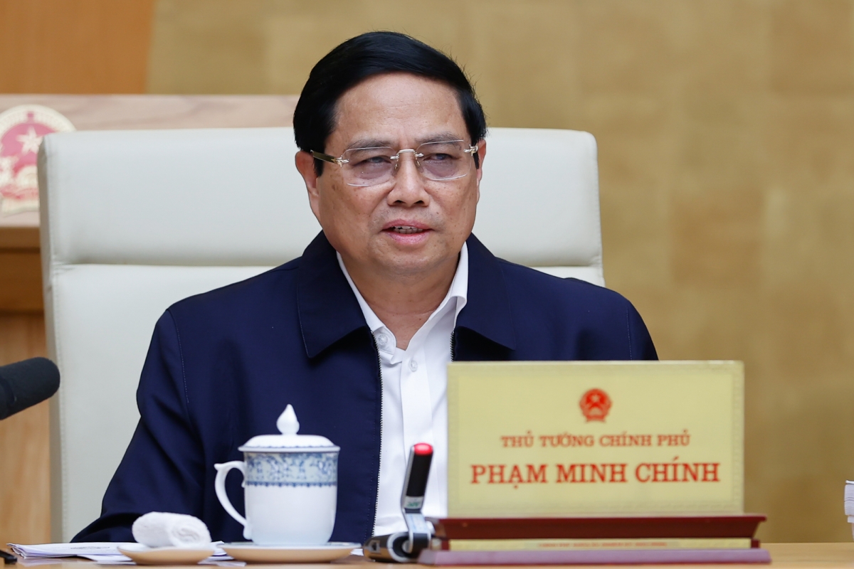 Thủ tướng ồng Phạm Minh Chính đơng lam dar pơrjum dơ̆ 8 Mpồl Sồr lơh tơrmù dipal mpồl lơh broă bơh Cíñ phủ dê