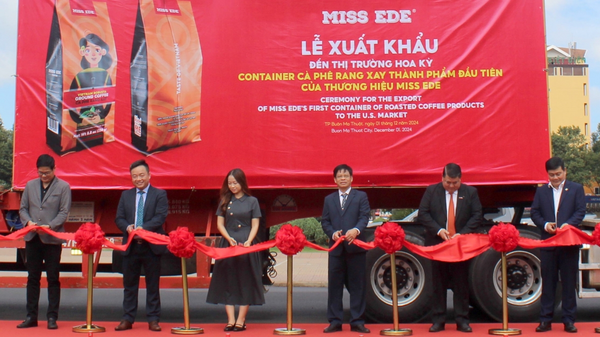 Tín hiệu tích cực với xuất khẩu Đắk Lắk khi liên tục có những chuyến hàng xuất ngoại trong năm 2024