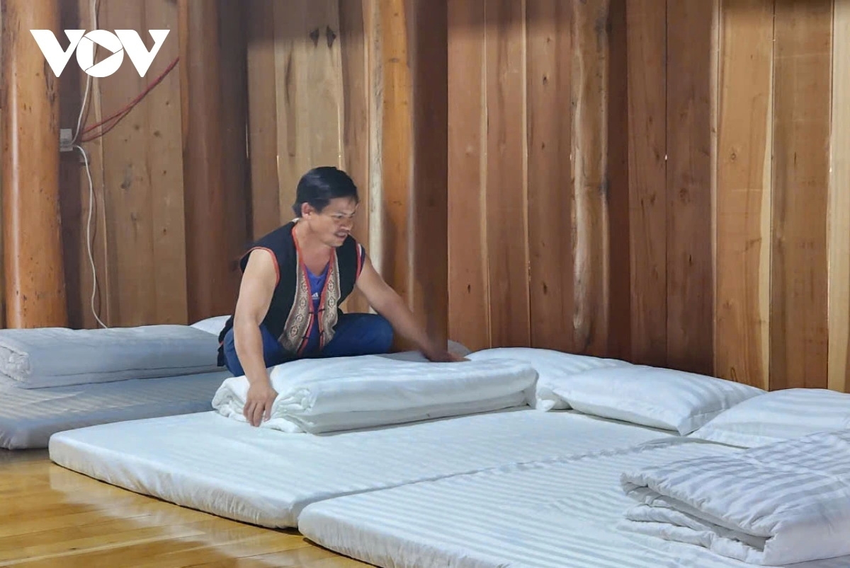 Homestay phục vụ khách du lịch - cách làm mới của người Xơ Đăng làng Vi Rơ Ngheo.