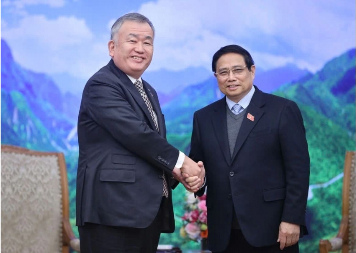 Thủ tướng Phạm Minh Chính păng ƀok Nagao Yutaka, Kơdră Grŭp jang Yamato Holdings
