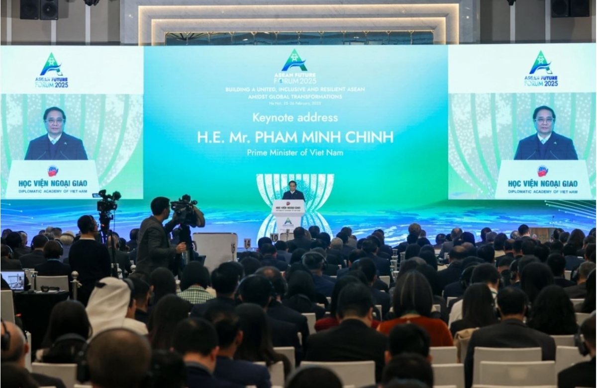 Thủ tướng Cíñ phủ ồng Phạm Minh Chính tus mờ geh jơnau đơs tàm dơ̆ sơn đờm mŭt Cri bơyai rài tơnơ̆ do mpồl ASEAN nam 2025