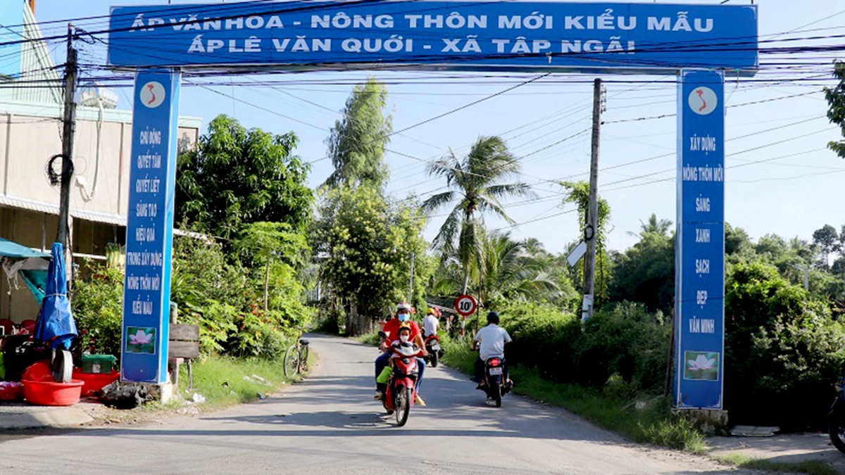 Một số tuyến đường ở các ấp của xã Tập Ngãi đều đã được nhựa hóa