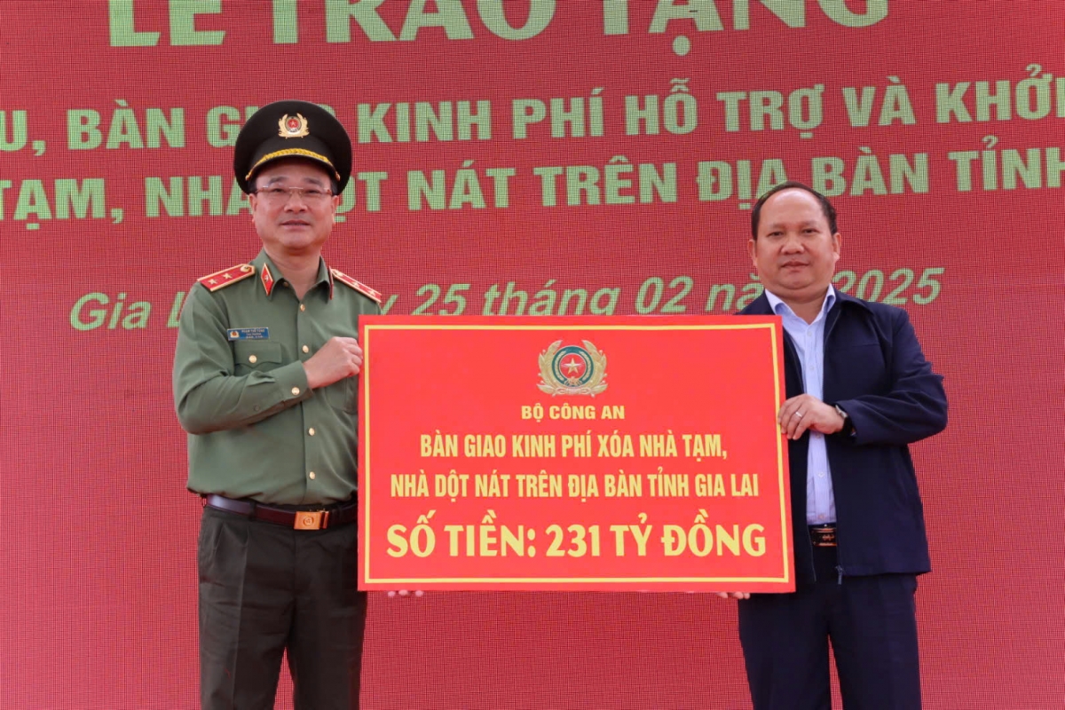 ‘Nao âu, Anih tơm vei lăng Công an tơgŭm ăn dêh char Gia Lai hlŏh 231 ti hlak jên vă man hnam ăn bơngai tơnuh
