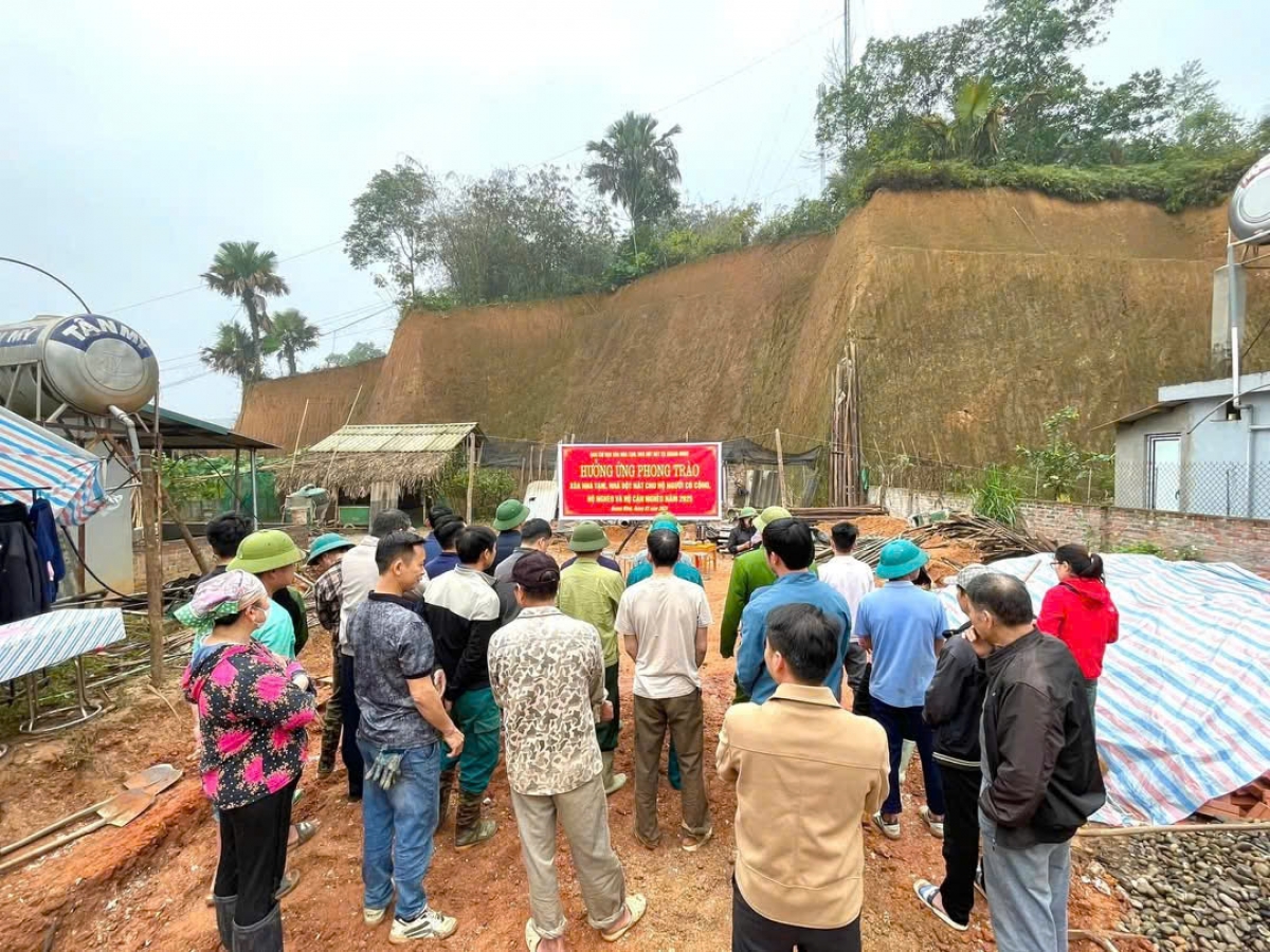 Xã Quang Minh, huyện Văn Yên hưởng ứng phong trào
xóa nhà tạm cho người dân trên địa bàn.
Ảnh: Thừa Xuân/VOV Tây Bắc