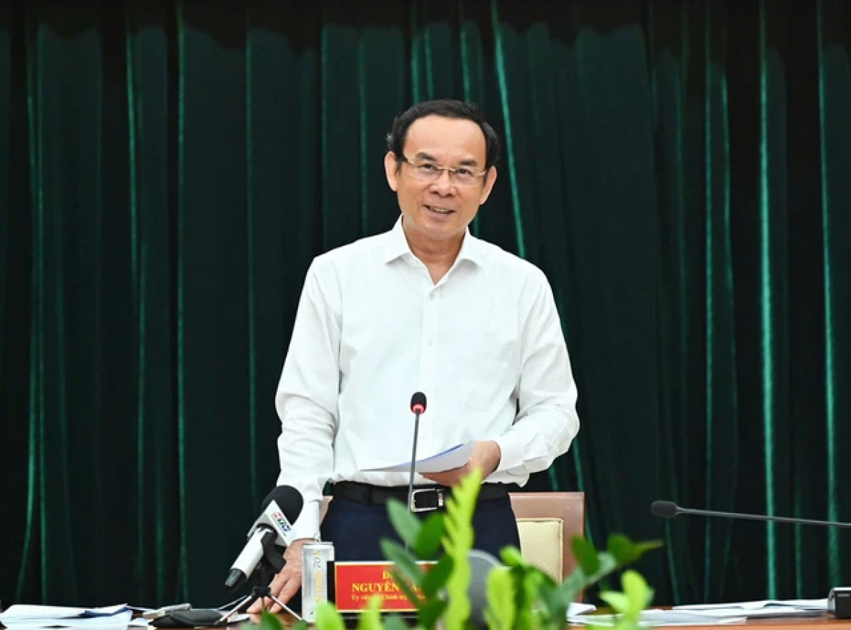 Bi thu Thanh uy Ban raya Ho Chi Minh Nguyễn Văn Nên hu ndom meyai dalam nyaom biai