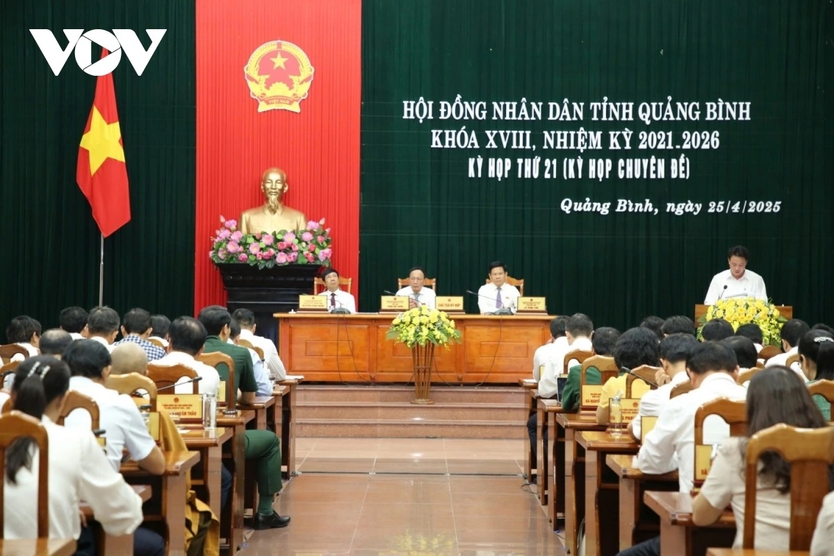 Kỳ họp thứ 21, Hội đồng Nhân dân tỉnh Quảng Bình khóa XVIII