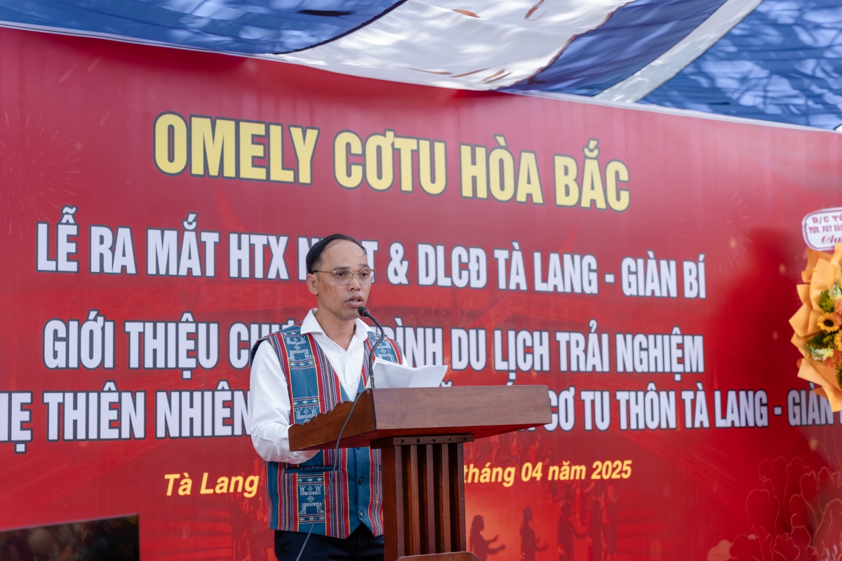 Ông A Lăng Như - Giám Đốc HTX Tà Lang – Giàn Bí
