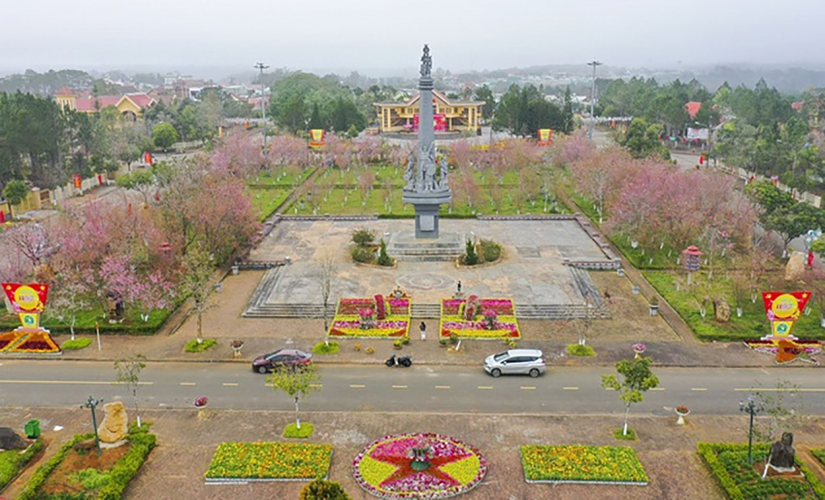 Tơdron lăk amăng tơring kual Măng Đen, tơring glông Kon Plông, tơring čar Kon Tum bơyan bơnga Anh đào bluh