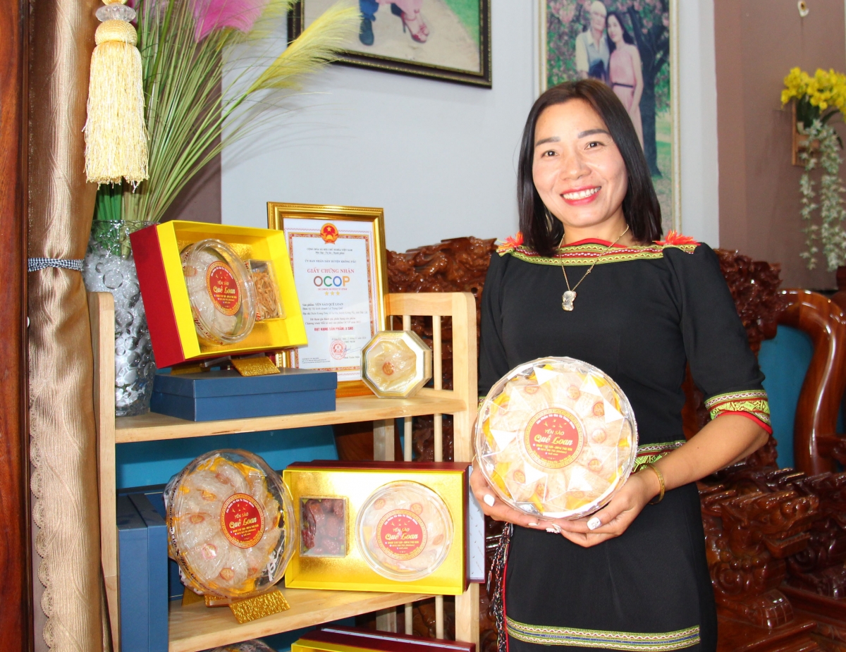 
Tơmam yến sào kơ kô pơtho Mó H'Loan jing tơmam OCOP 3 hơnglŏng