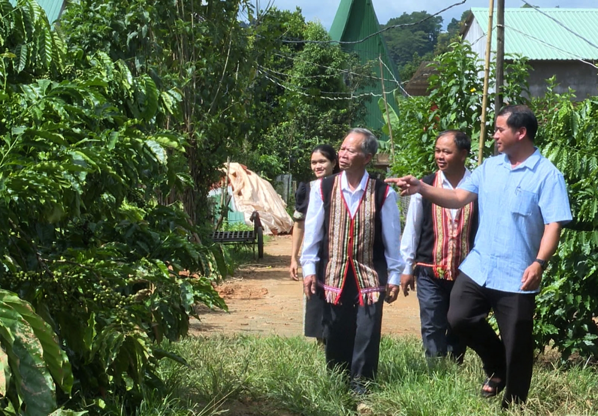 Kwang bàng đảng viên bal mờ làng bol sàh Đăk Ui pơn jăt tai lơh geh cồng nha tàm rài lơngăp lơngai