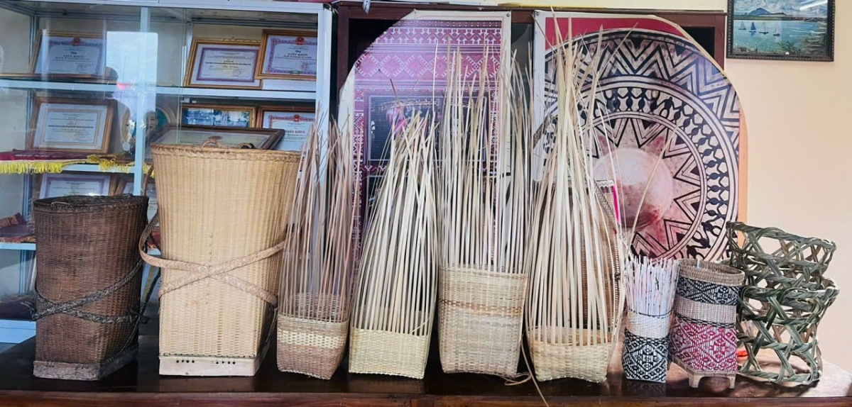 Sản phẩm đan lát của đồng bào- Ảnh Báo Phú Yên
