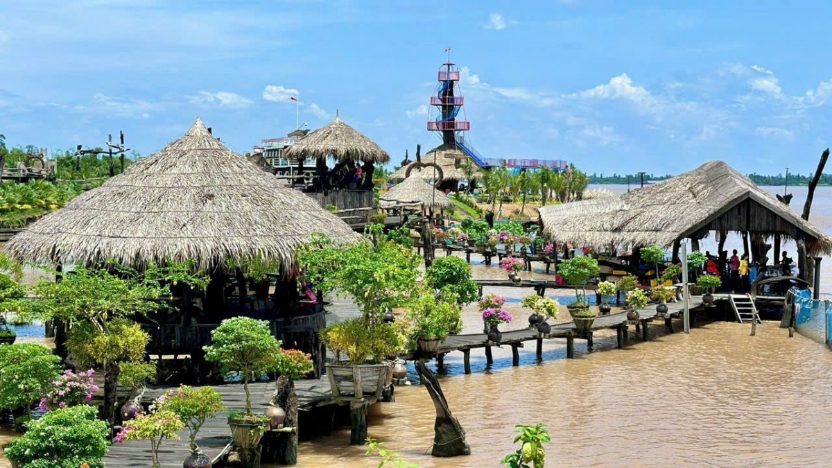 Một góc khu du lịch Cồn Én