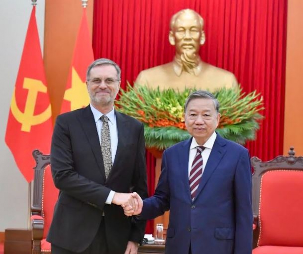 Tổng Ƀí thư ồng Tô Lâm wă kwang atbồ anih lơh broă ala mat lơgar Tây tàm lơgar Việt Nam