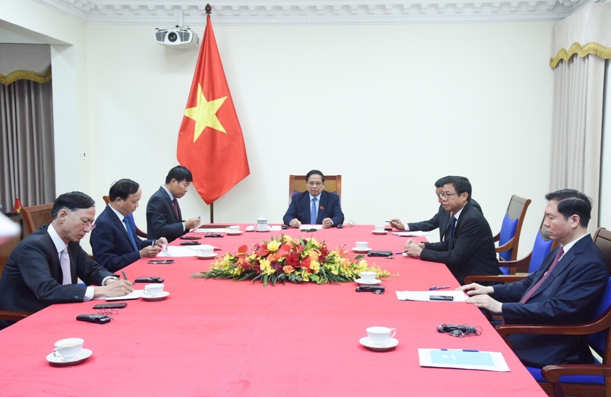 Thủ tướng Phạm Minh Chính ah 'măng pơma điê̆n thoăi