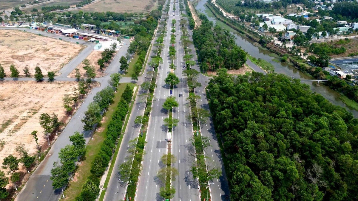 Sa jalan NE2 (Ban Bến Cát) njauk haong danak dak jalan Vanh ndai 4 hu Binh Duong buh jien tame ngak
