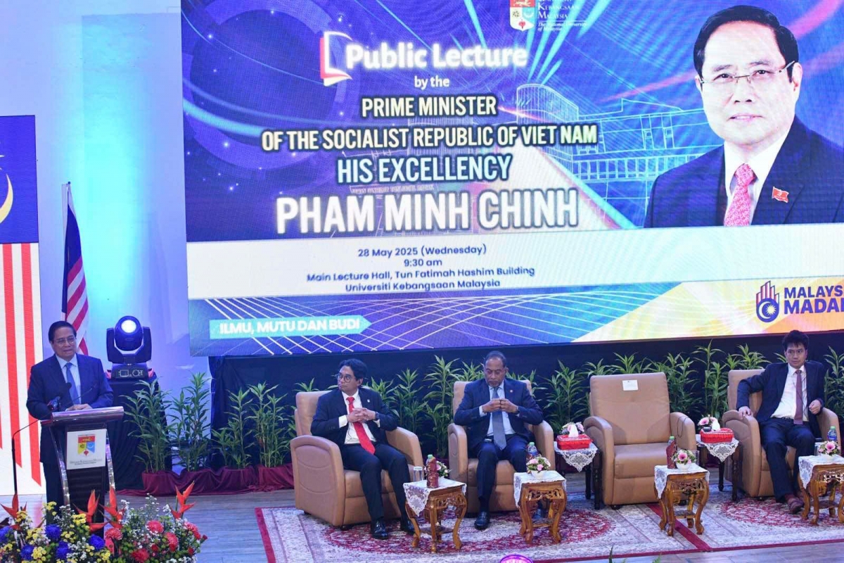 
Thủ tướng Phạm Minh Chính pơma tơ̆  Đại học Quốc gia Malaysia