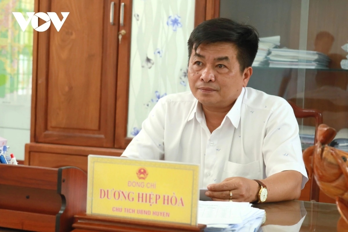 Ông Dương Hiệp Hòa, Chủ tịch UBND huyện Vân Canh, tỉnh Bình Định