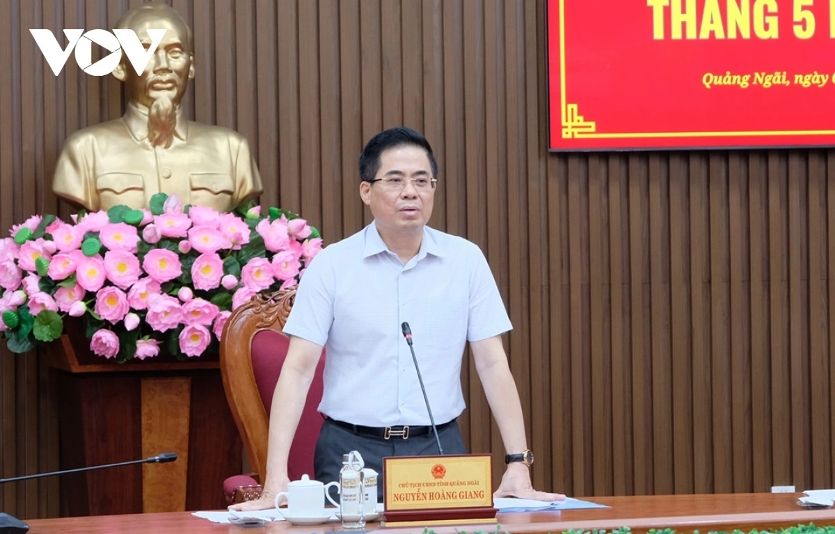 Ông Nguyễn Hoàng Giang, Chủ tịch UBND tỉnh Quảng Ngãi